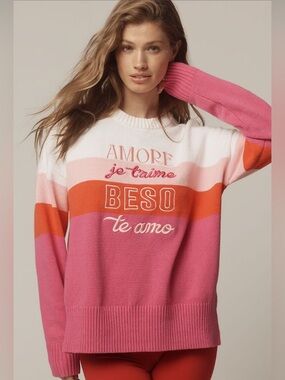 Beach Riot Callie Love Long-Sleeve Sweater , Size Small , NWT